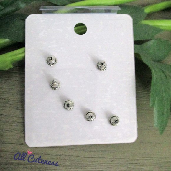 Stud Earrings Set - Picture 3 of 3
